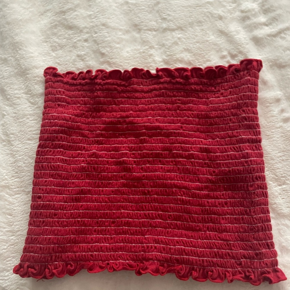 Brandy red tube top